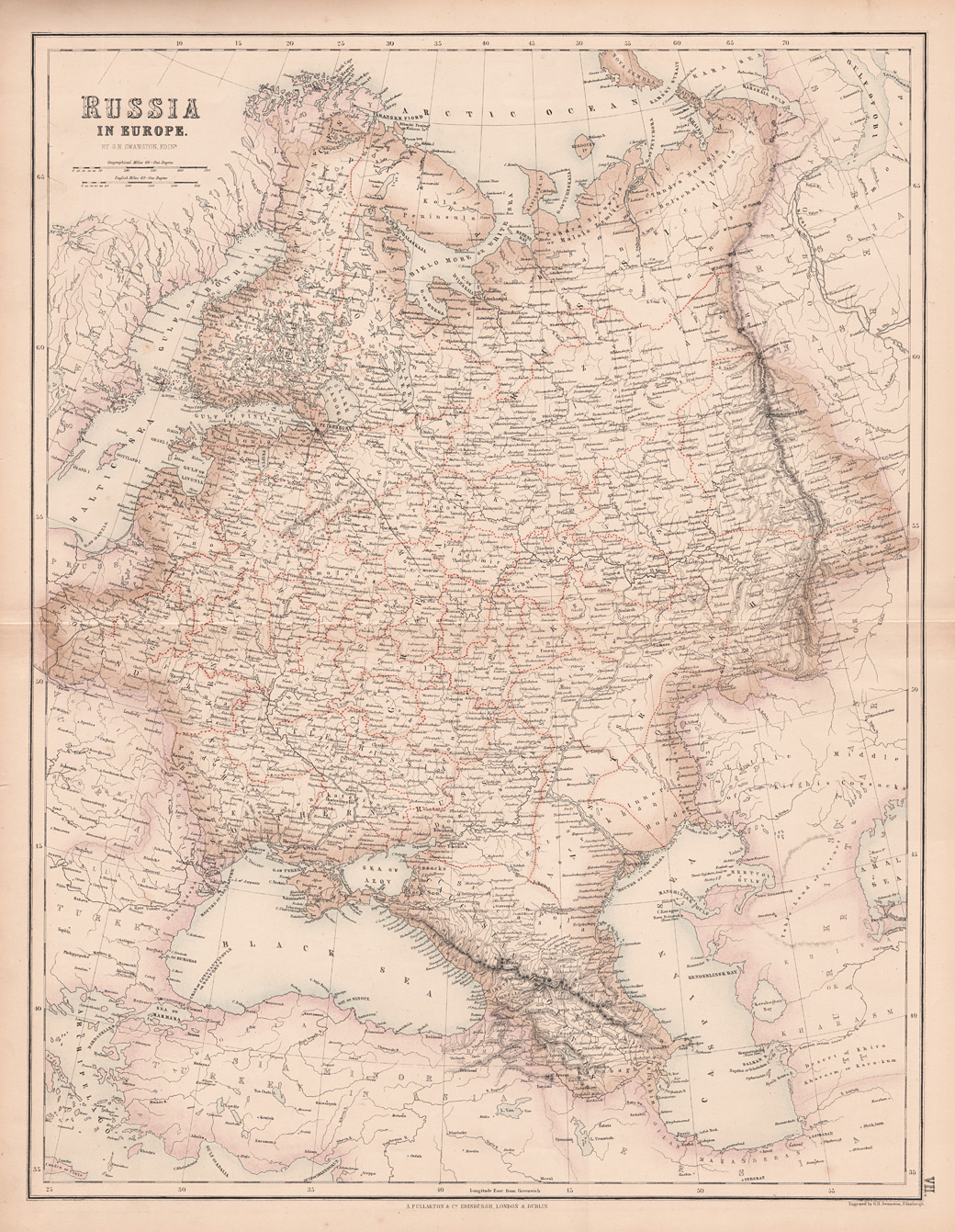 Карта европы 1860 года на русском