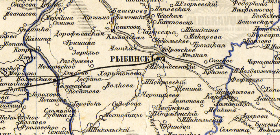 Старая карта пошехонье