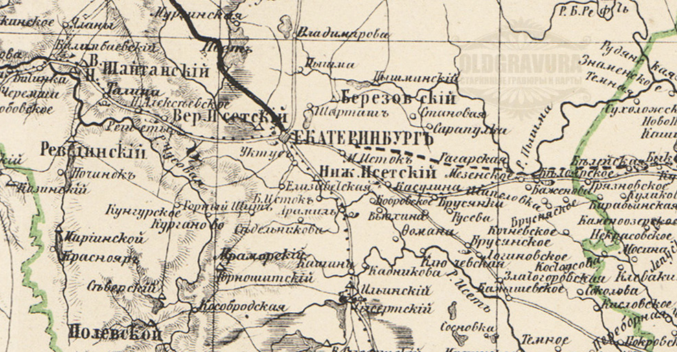 Карта пермского края 1960 года