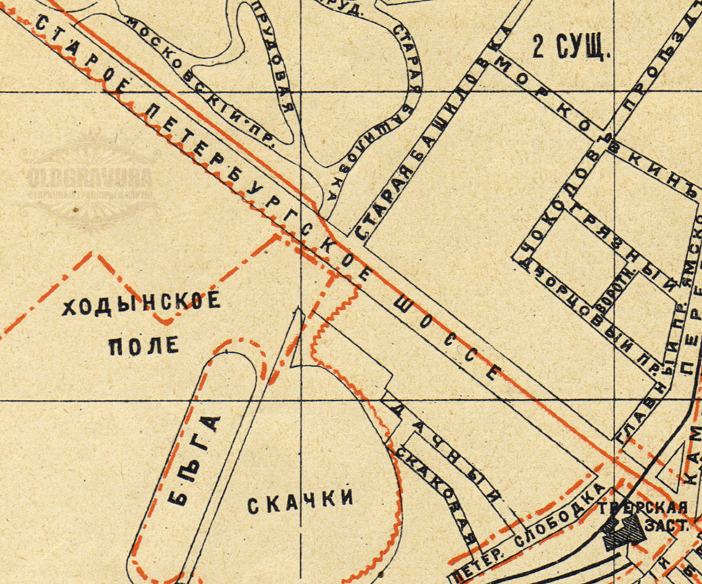 Карта 1910 года