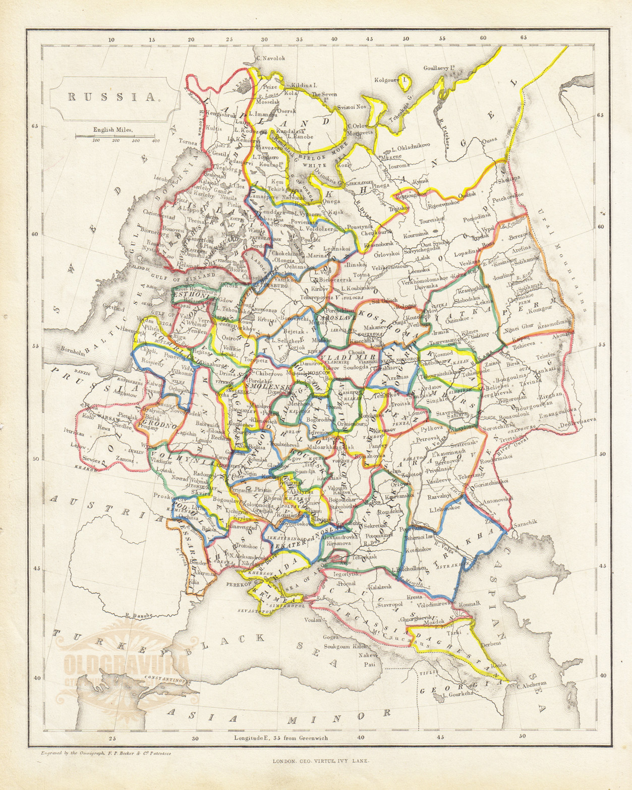 Карта российской империи до 1917 года