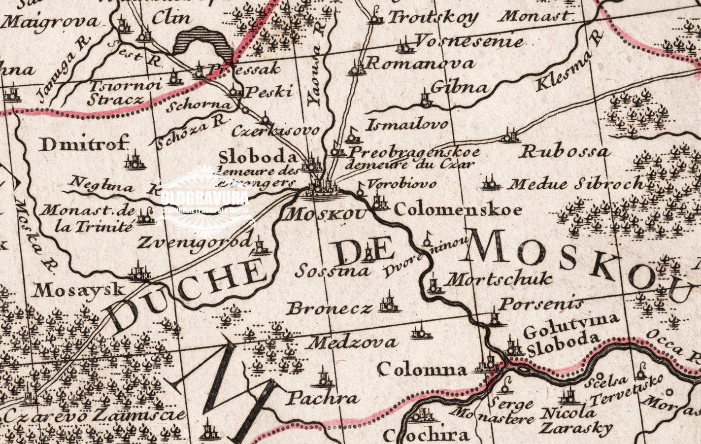 Карта 1780 года