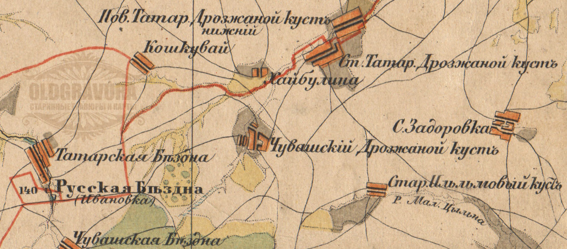 Прислониха ульяновская область карта