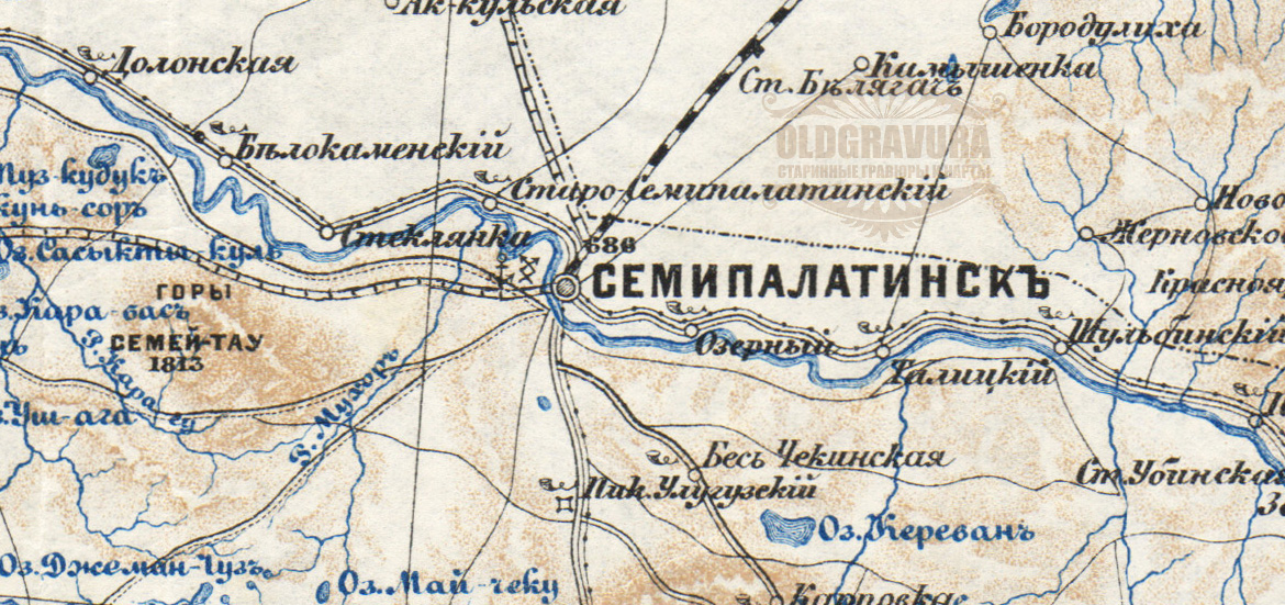Карта города семипалатинск