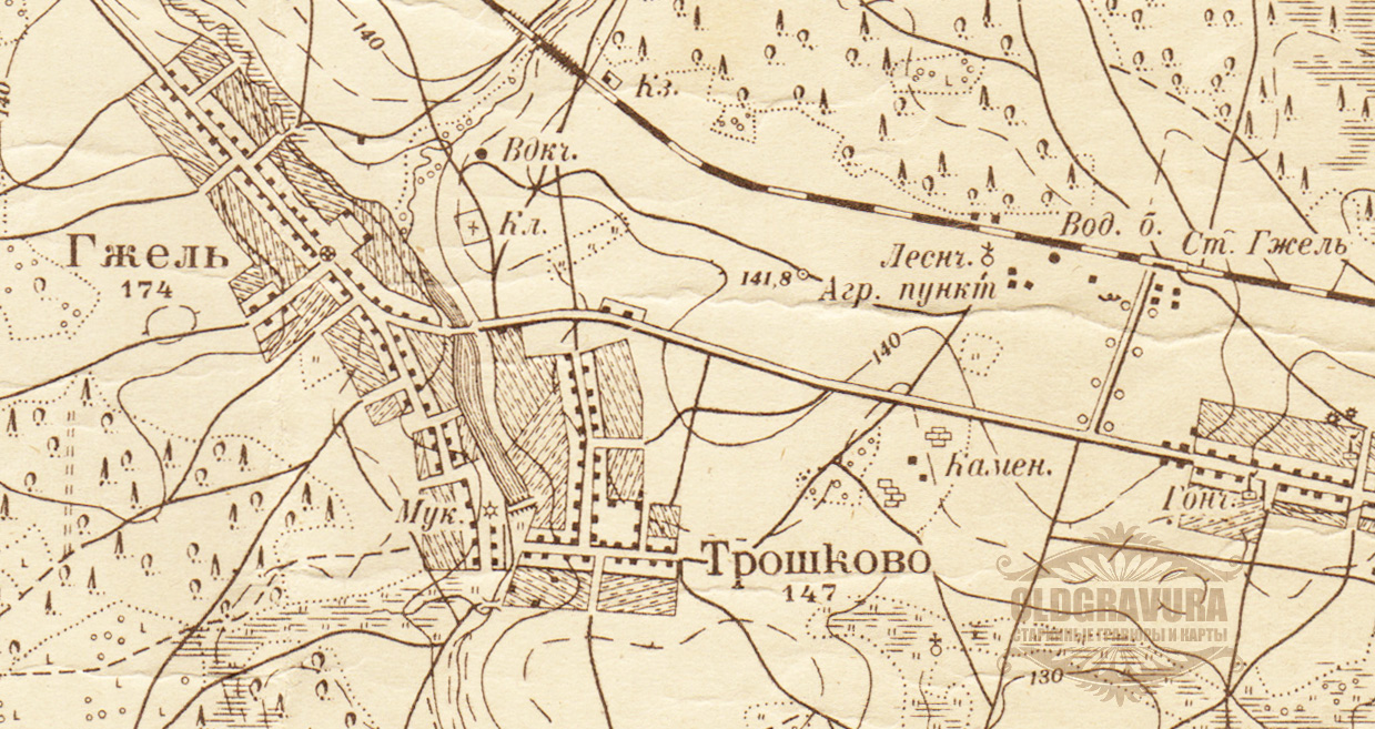 Карта гжель московской