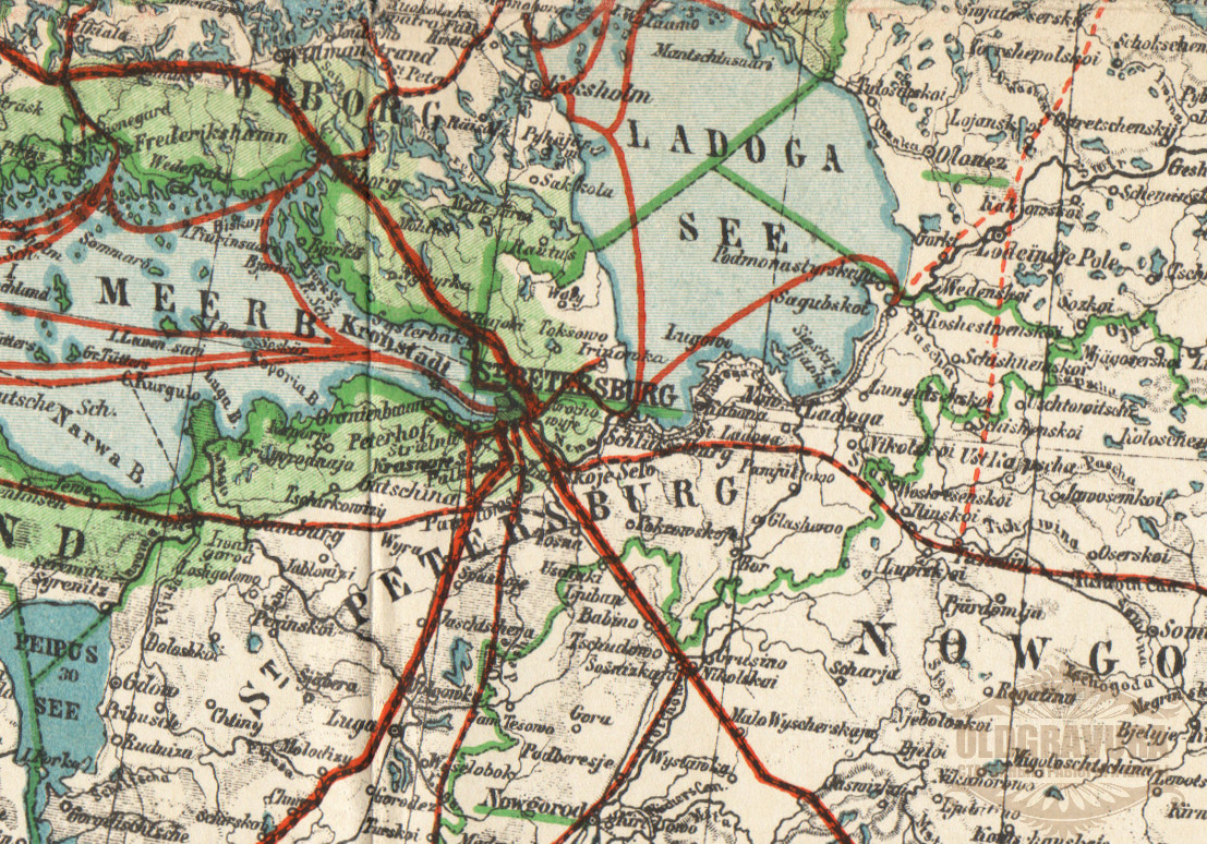 Старая карта кольчугино