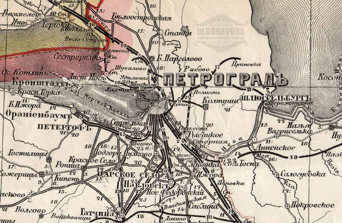 Карта петрограда 1917