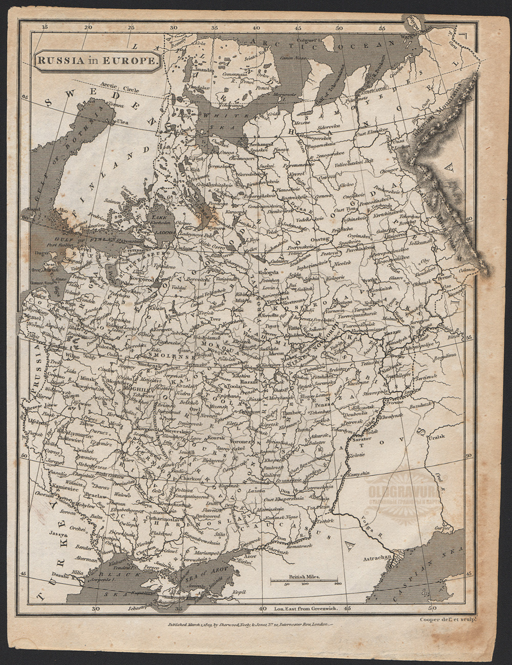 Карта 1830 год