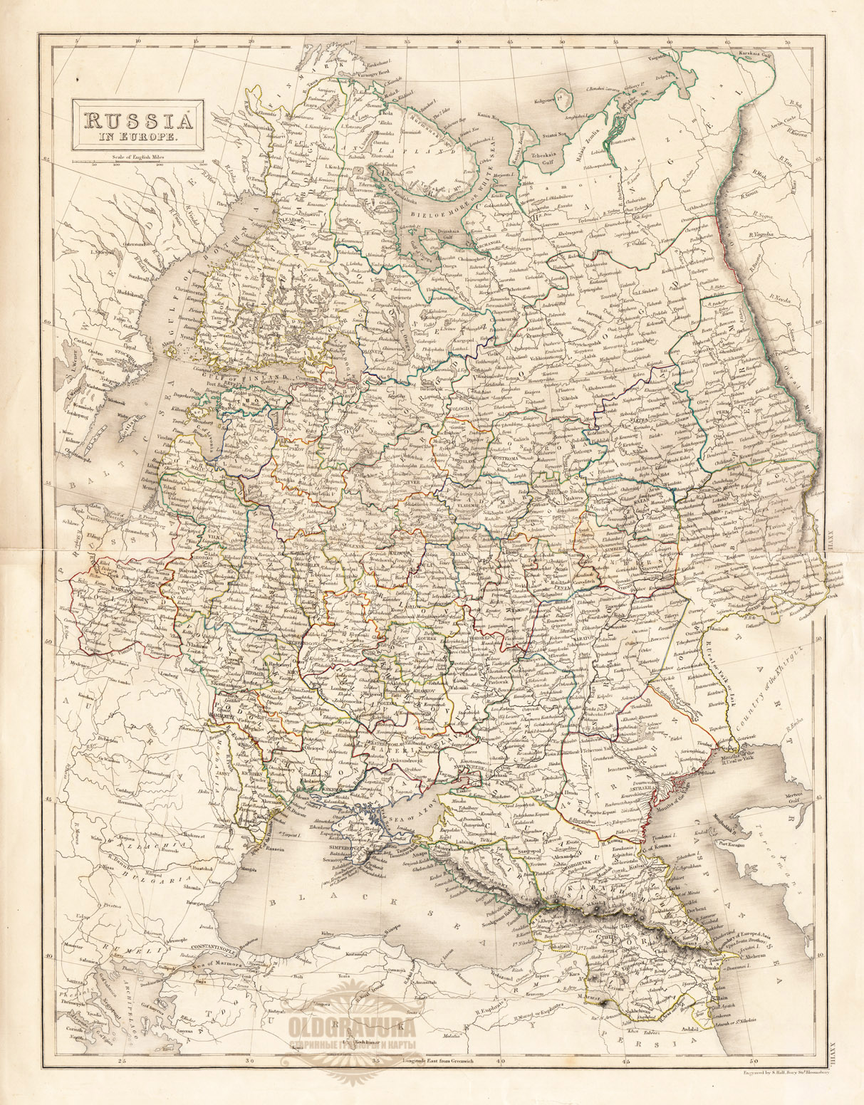 Карта европы 1831