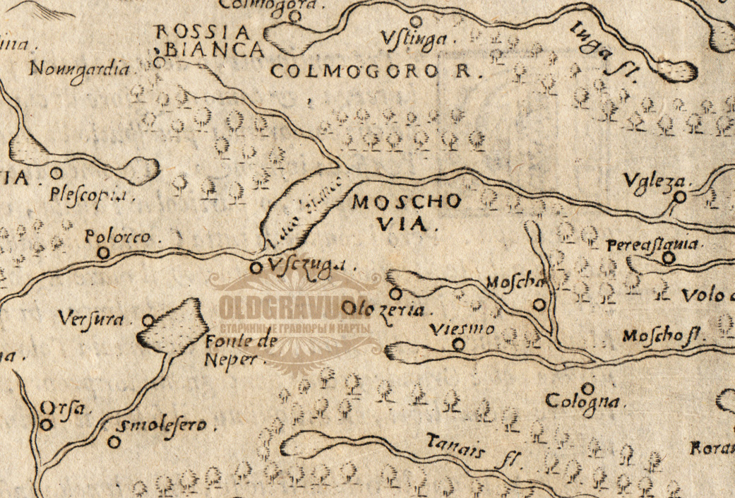 Московия старая карта