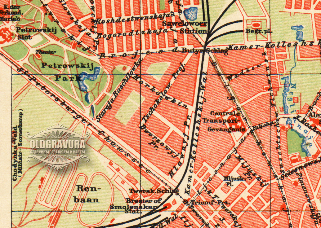Карта со старыми фотографиями москвы