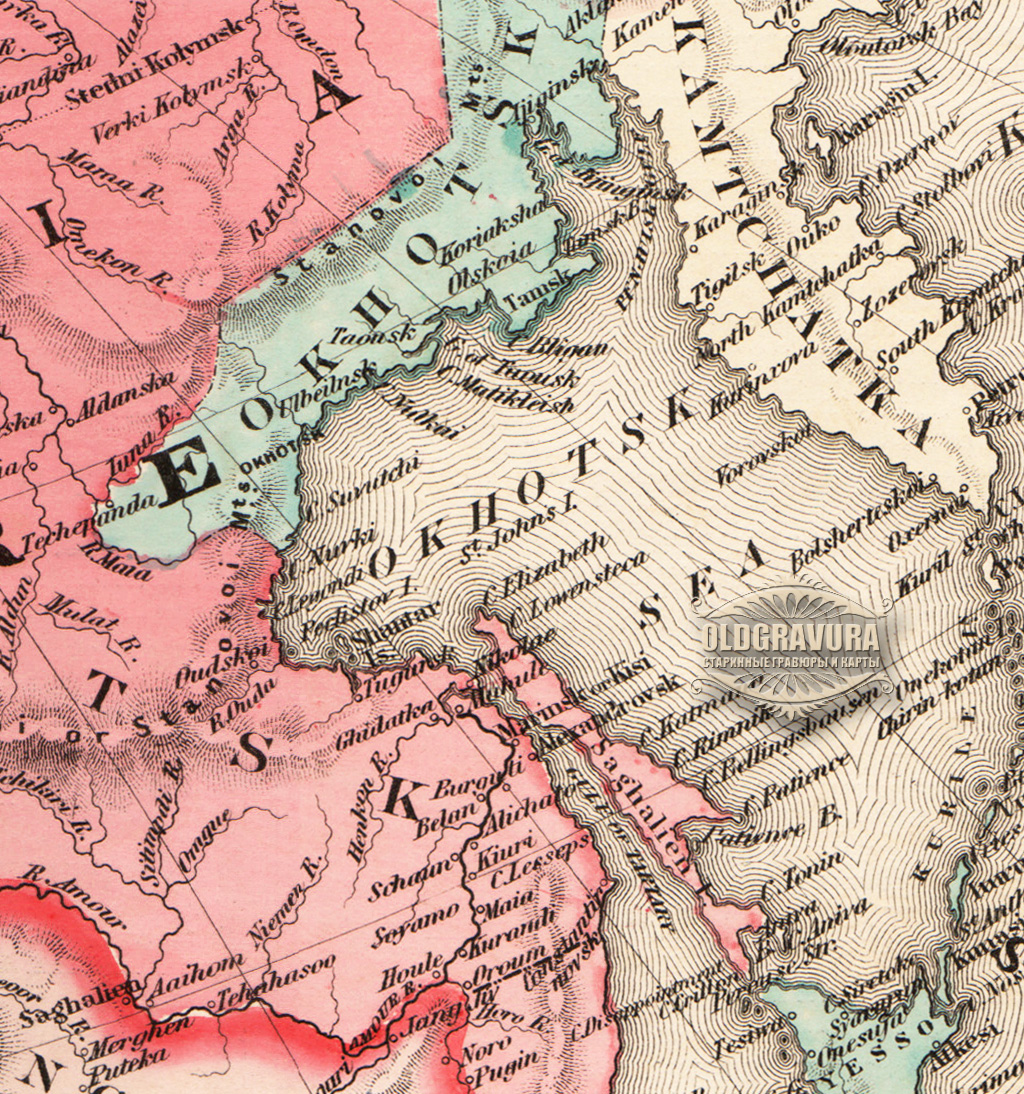 Карта 1867 года