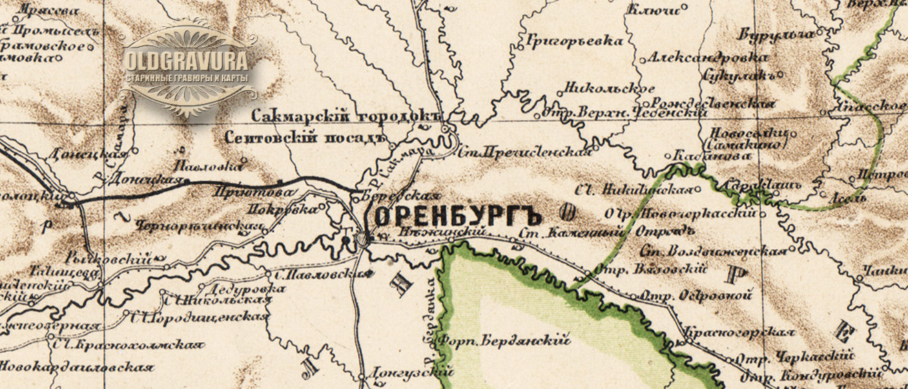 Карта уфимской провинции 1786
