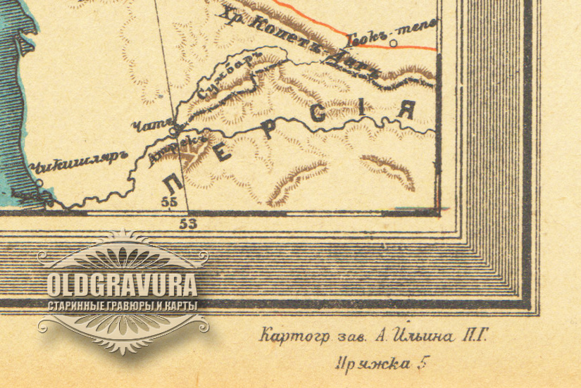 Карта 1890 года