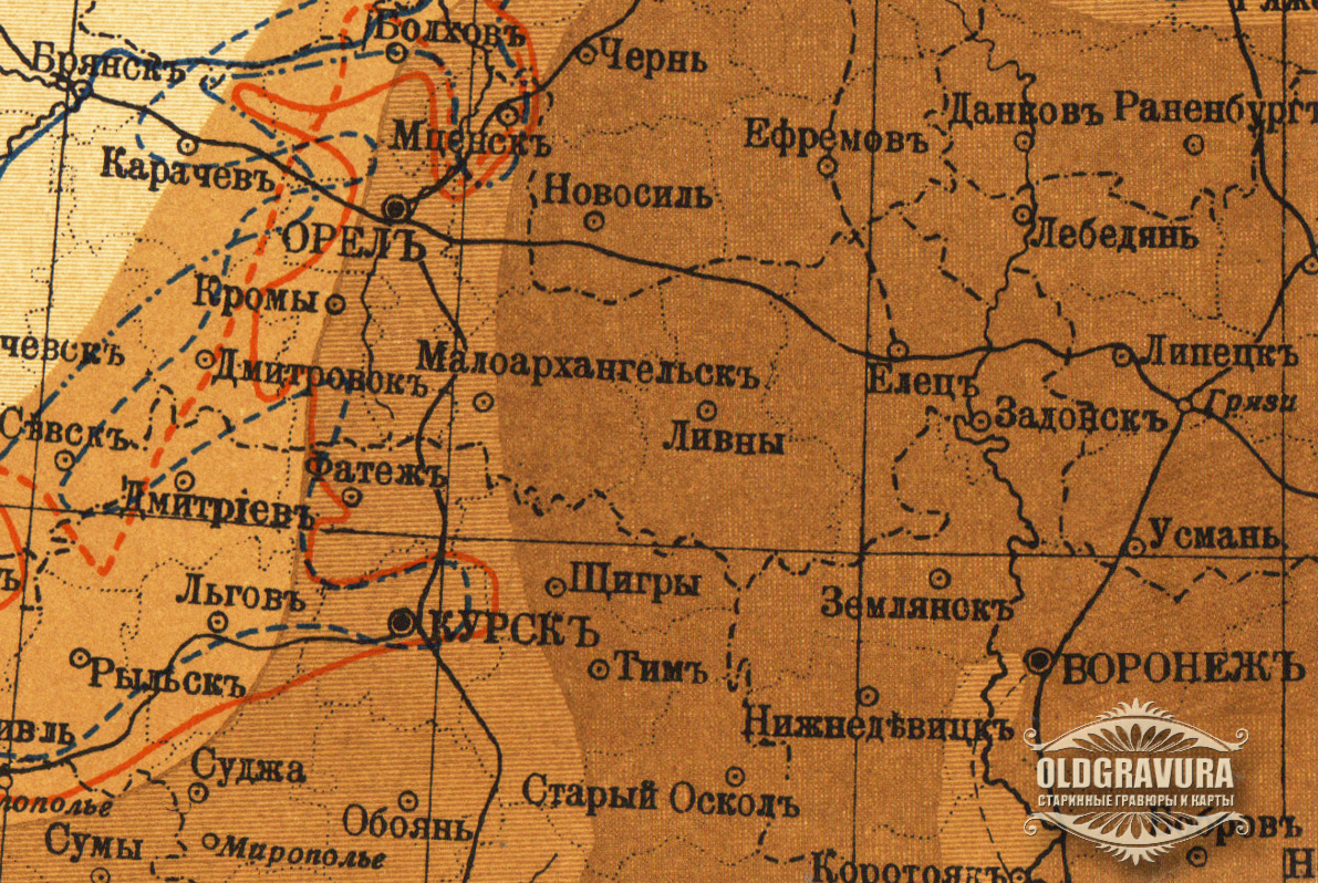 Старая карта данкова