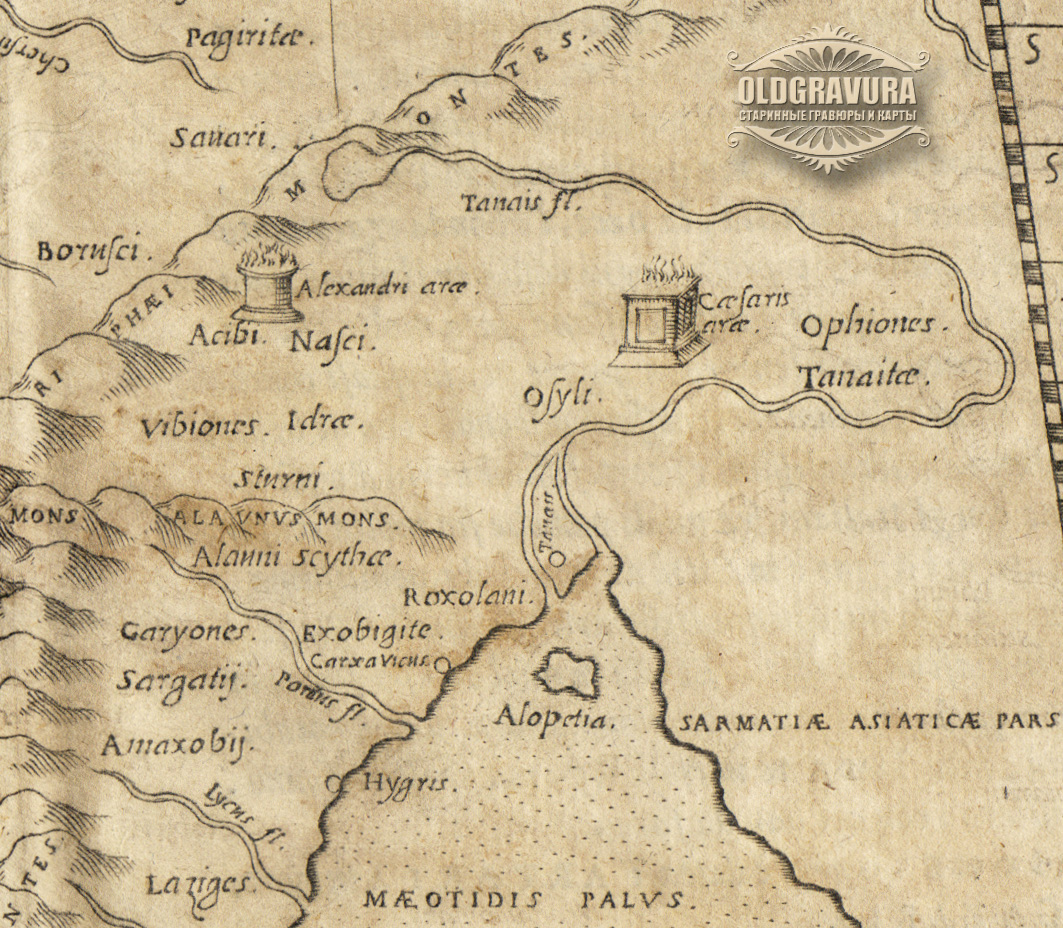 Карта 1574 года