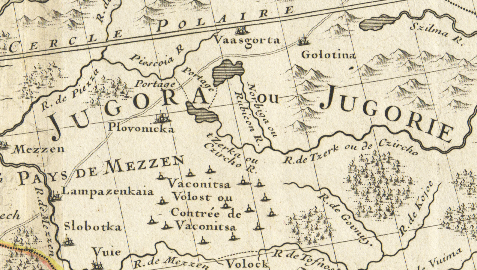 Карта московии 1706 года