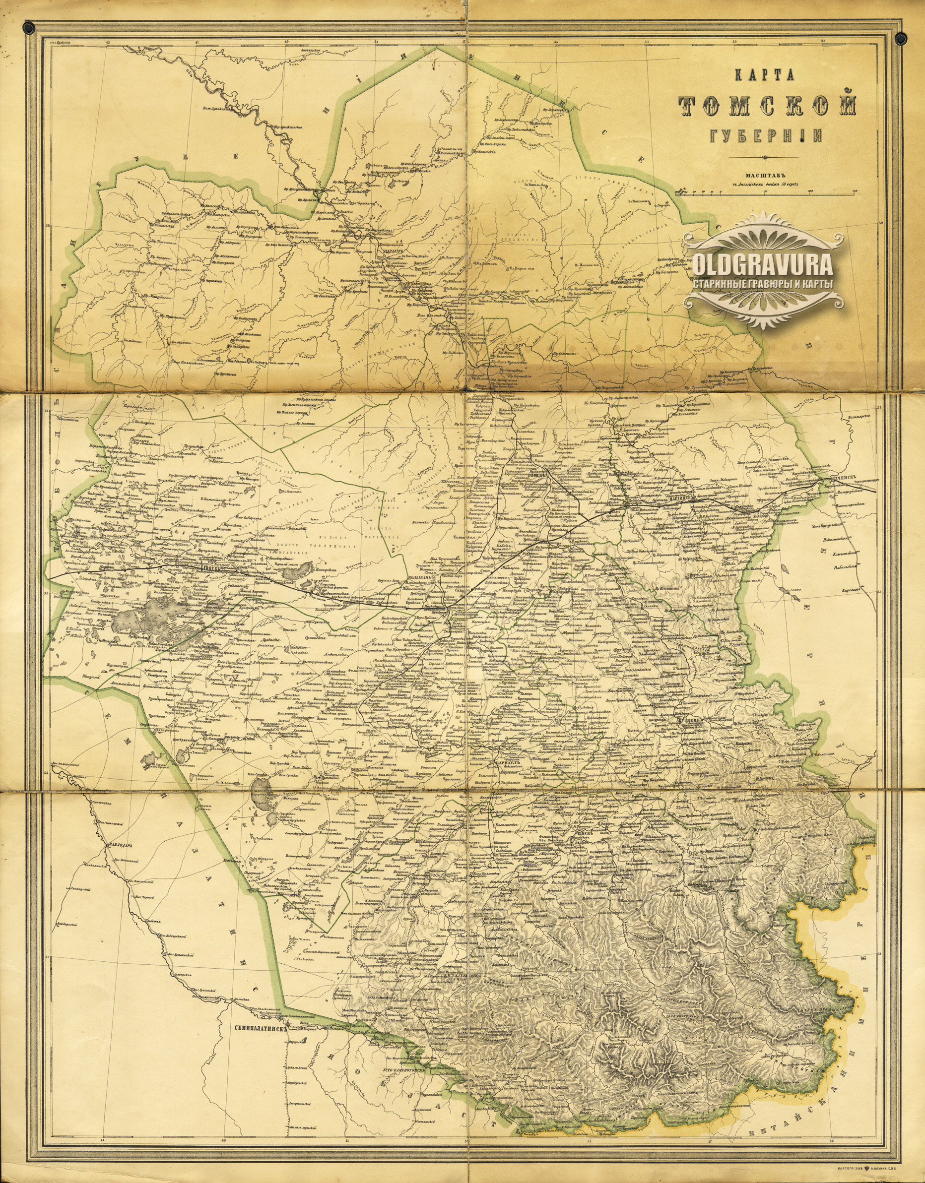 Старая карта томска