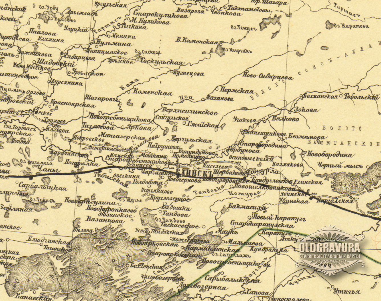Старая карта томска