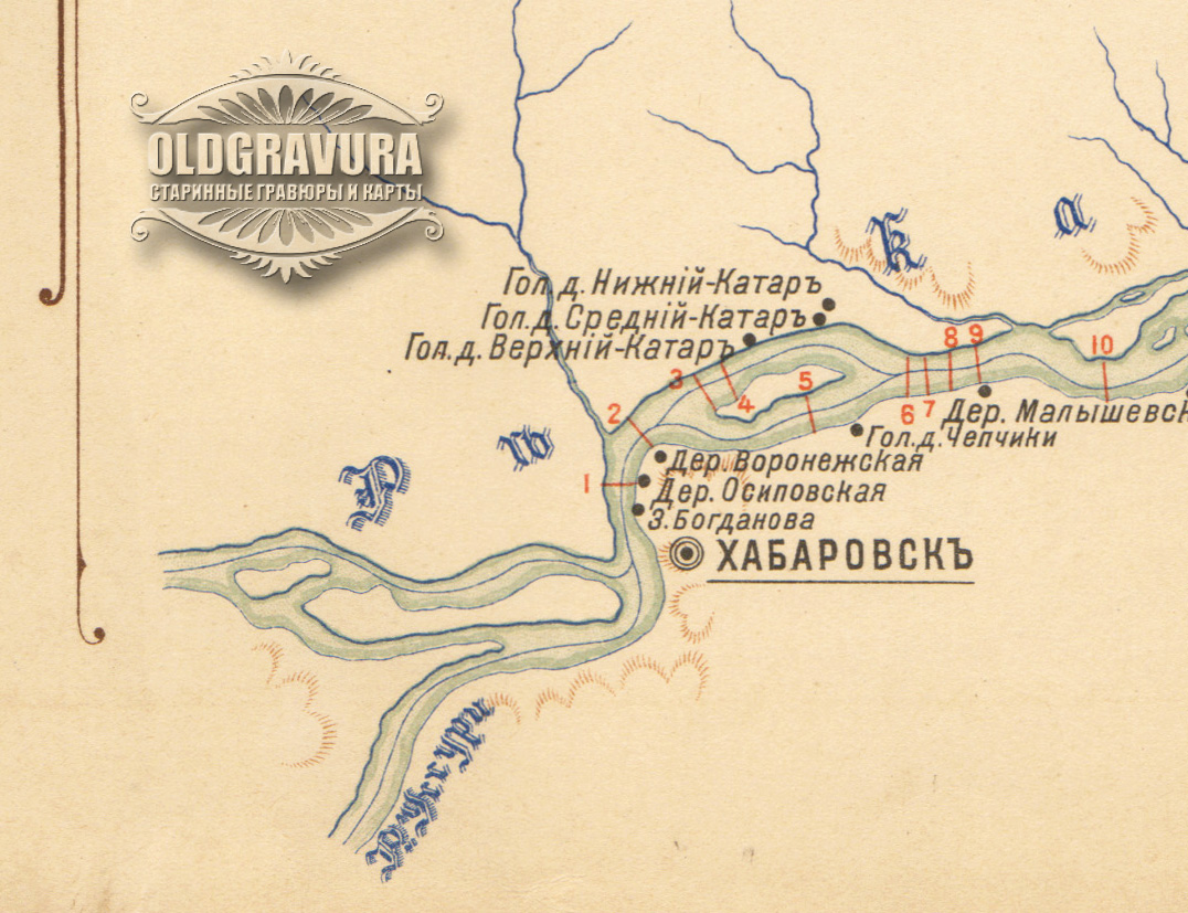 Старая карта хабаровск