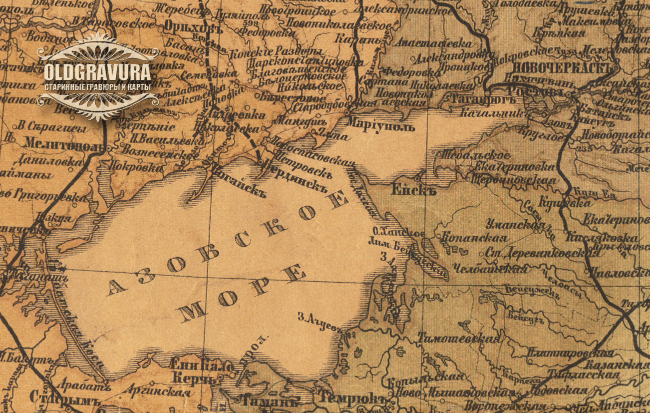 Карта 1913 года