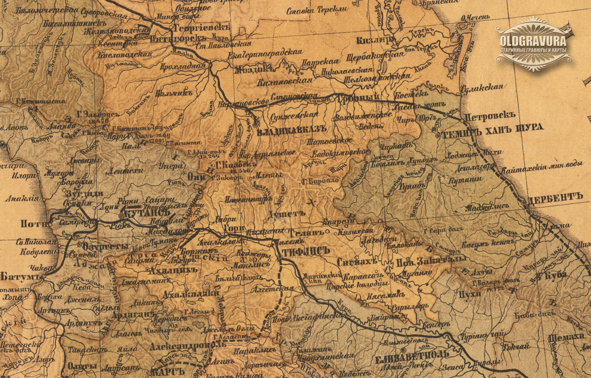 Карта 1913 года