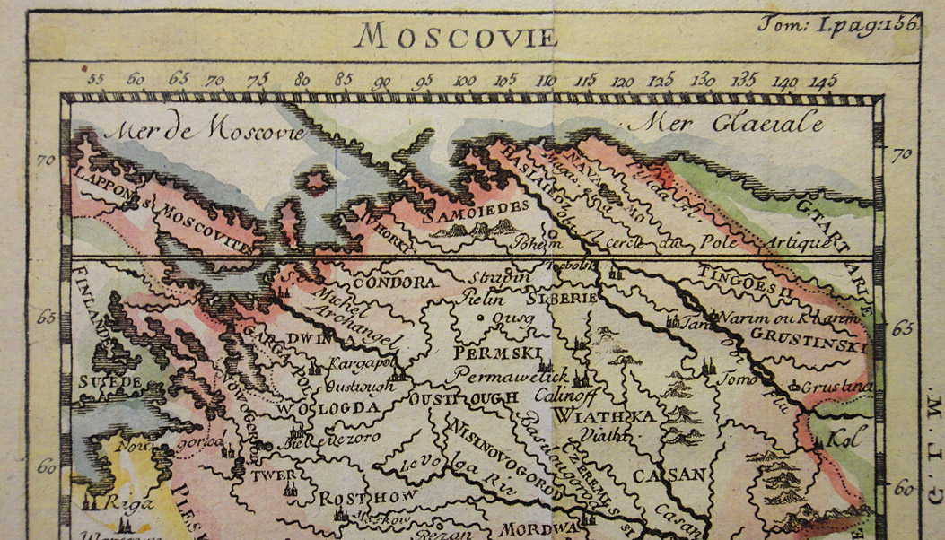 Карта московии 1706 года