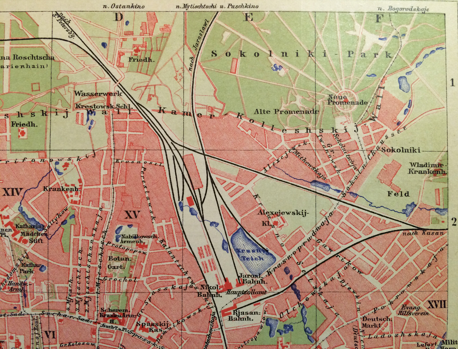 Послевоенная карта москвы