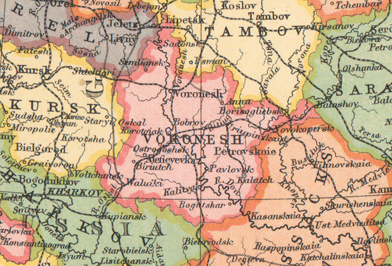 Карта 1899 года