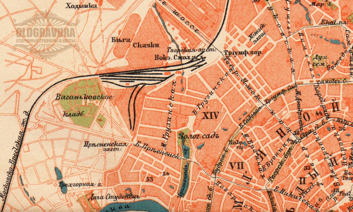 План москвы 1952