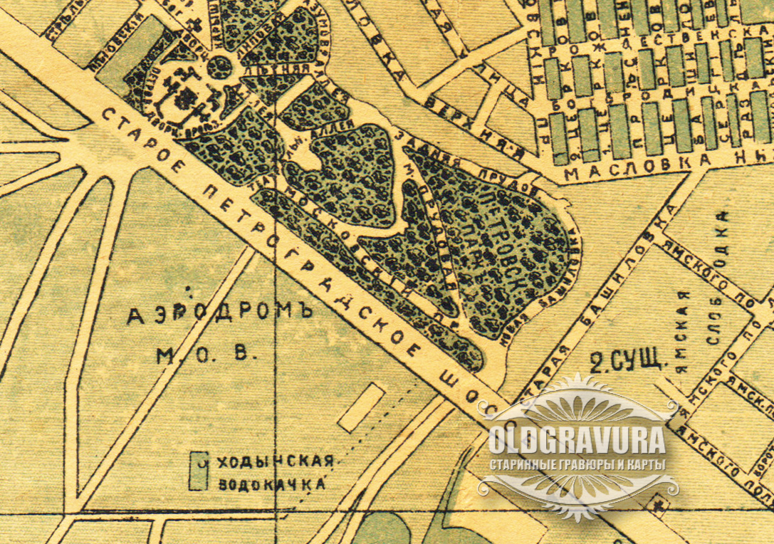 Карта москвы 1916 года