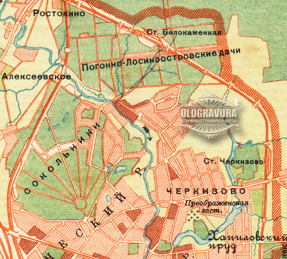 Карта москвы 1930