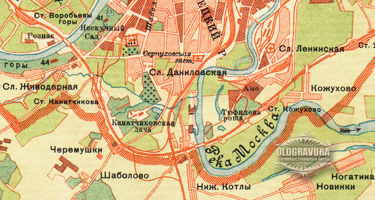 Карта москвы в 30 годах