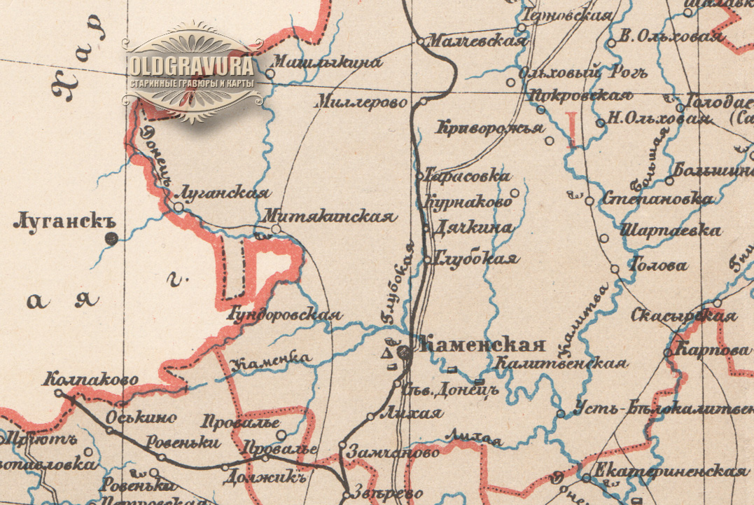 Область войска донского карта