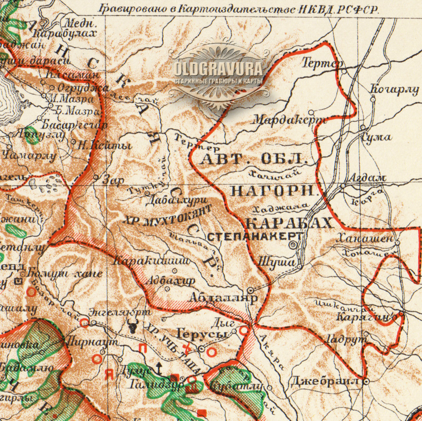 Карта армении 1920 г
