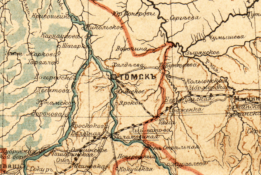 Старая карта томска