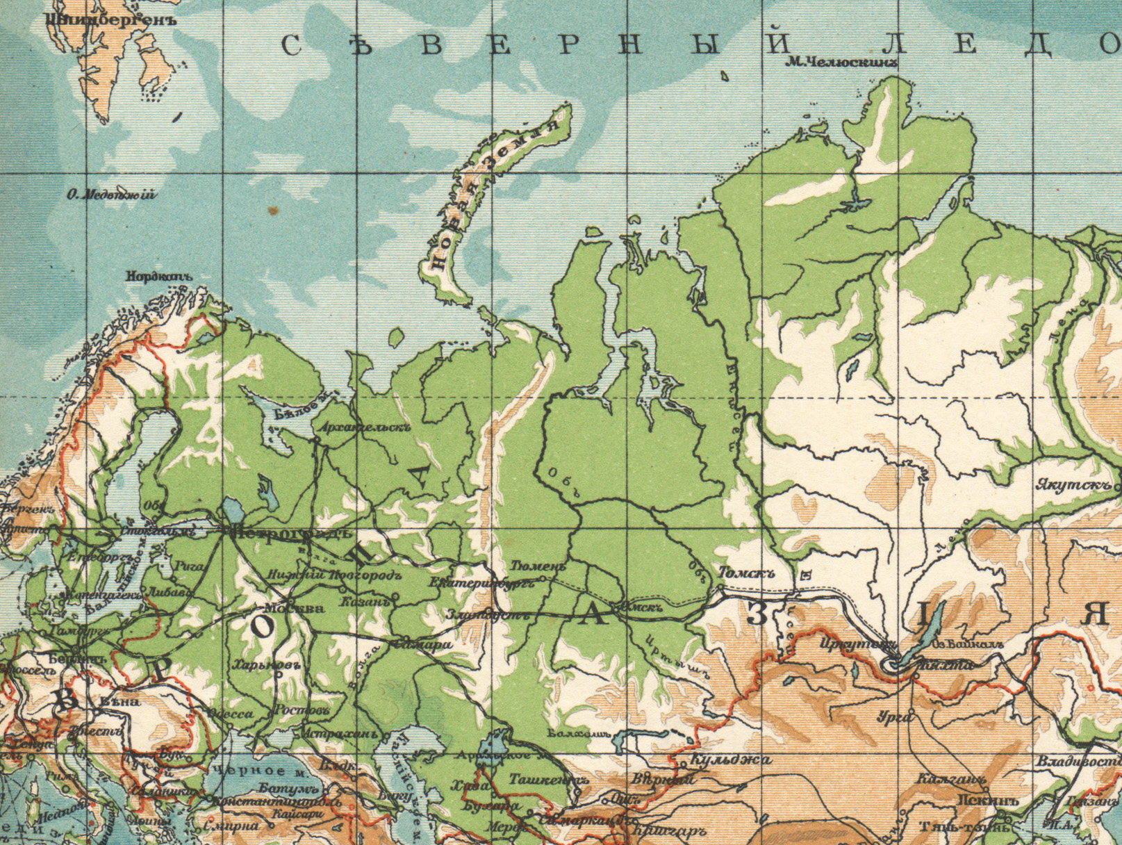 Мировая карта глубин