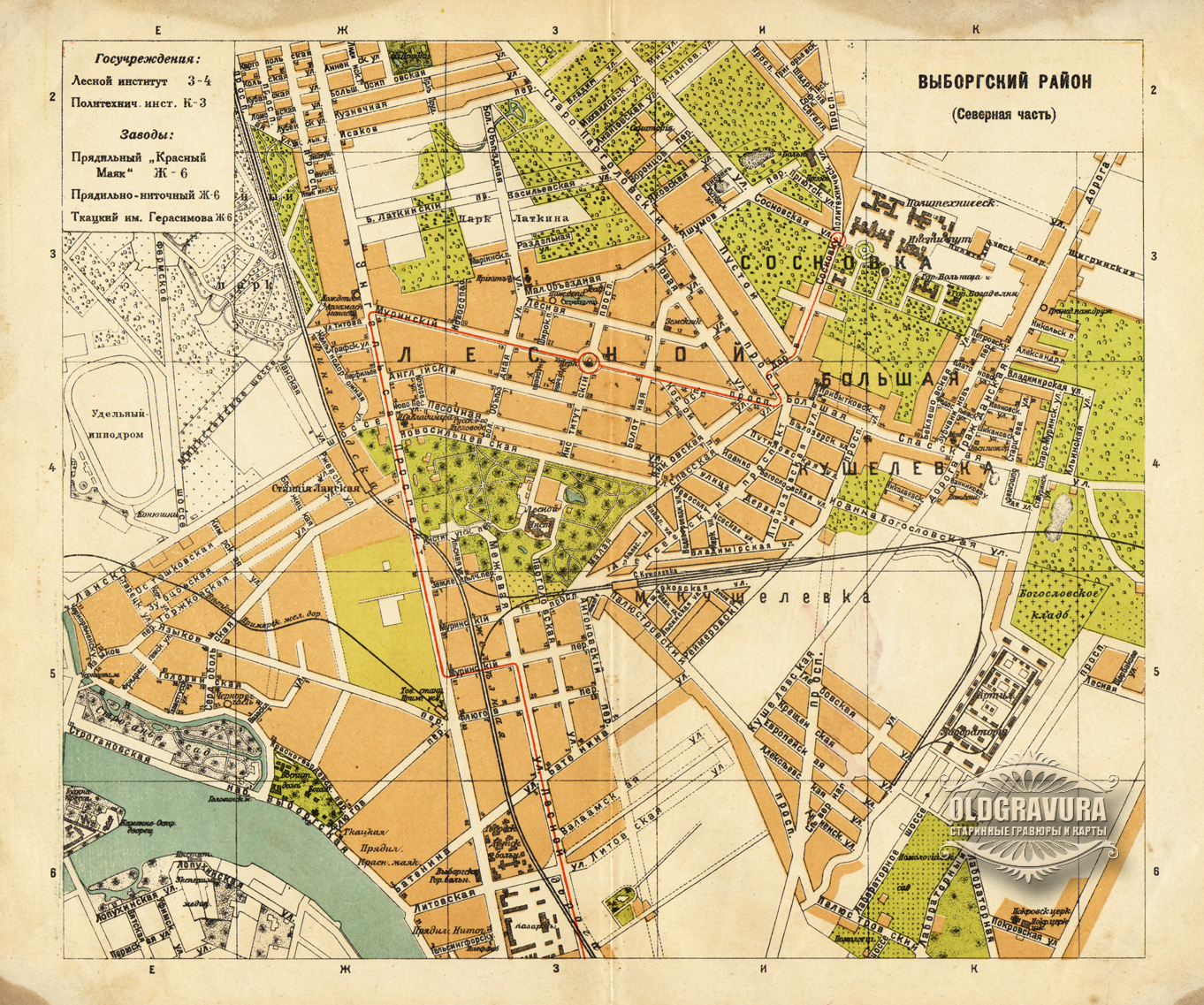 Лесная карта спб