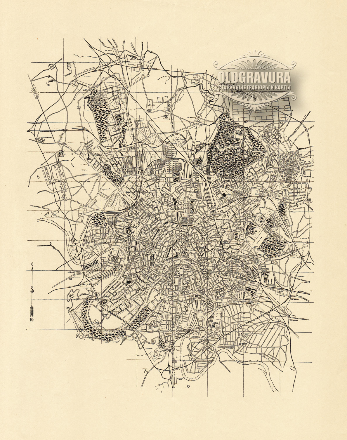Карта москвы 1928 года