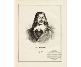 1873 год. Гравюра, голландский художник Филипс Вауэрман