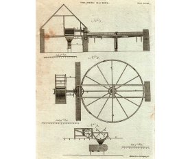 1790-е гг. Молотилка, антикварная гравюра