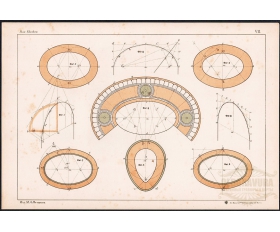 1898 год. Литография Эллиптические дуги