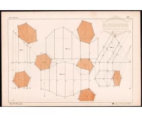 1898 год. Литография Прямая и наклонная призма