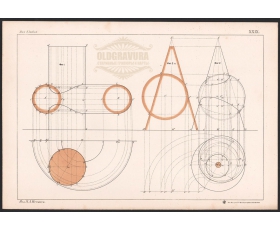 1898г. Пересечение цилиндра и кольца, конуса и шара