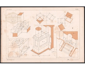 1898 год. Литография Изометрические проекции