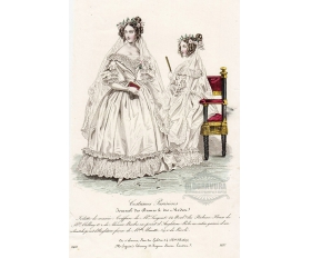 1830-е гг. Антикварная гравюра, Свадебная мода