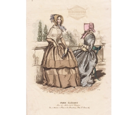 1830-е гг. Модная гравюра Элегантный Париж
