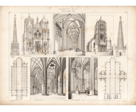 1857-58 гг. Гравюра, Немецкая готическая архитектура