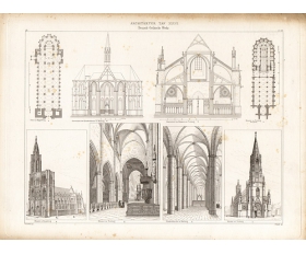 1857-58 гг. Немецкие готические сооружения, гравюра