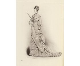 1879 год. Мода Парижа, старинная литография